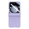 Samsung Z Flip7 Skin-Feel PC Protective Case: Full Coverage, Three-Piece Set for Flip4/5