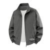 Men's Spring Autumn Vintage Jackets Stand Collar Loose Windproof Outerwear Coats Men Moto Biker Jacket