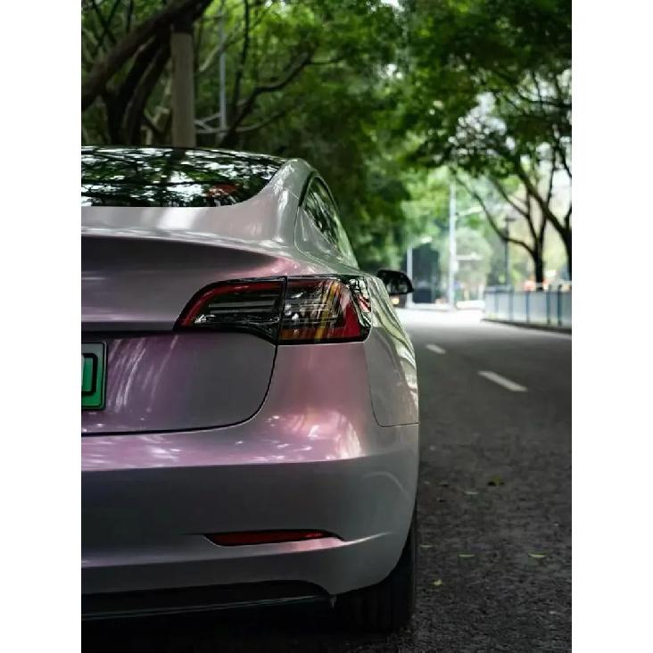 Gloss Chameleon Vinyl Wrap Film Grey to Red Color Shift Self Adhesive Decal Sticker Car Wrapping Foil Air Release