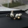 Car Landscape Cat Ornaments Sleeping Cat Car Interior Center Console Navigator Screen Decoration Home Decor Miniatures