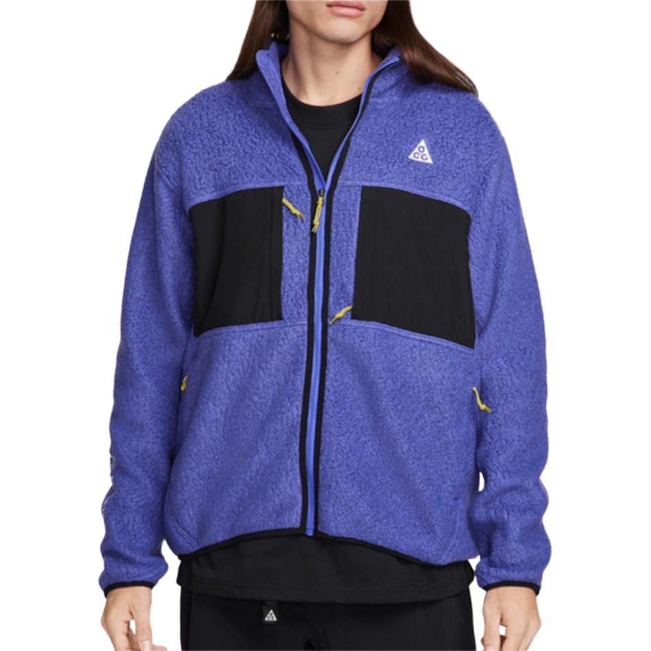 Nike Colorblock Stand Collar Zip Casual Long Sleeve Jacket Men Jacket Purple FN0372-510