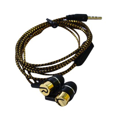 3.5mmHeavy Bass Microphone Silicone Woven Antifreeze Line Earbud In-Ear Earphone