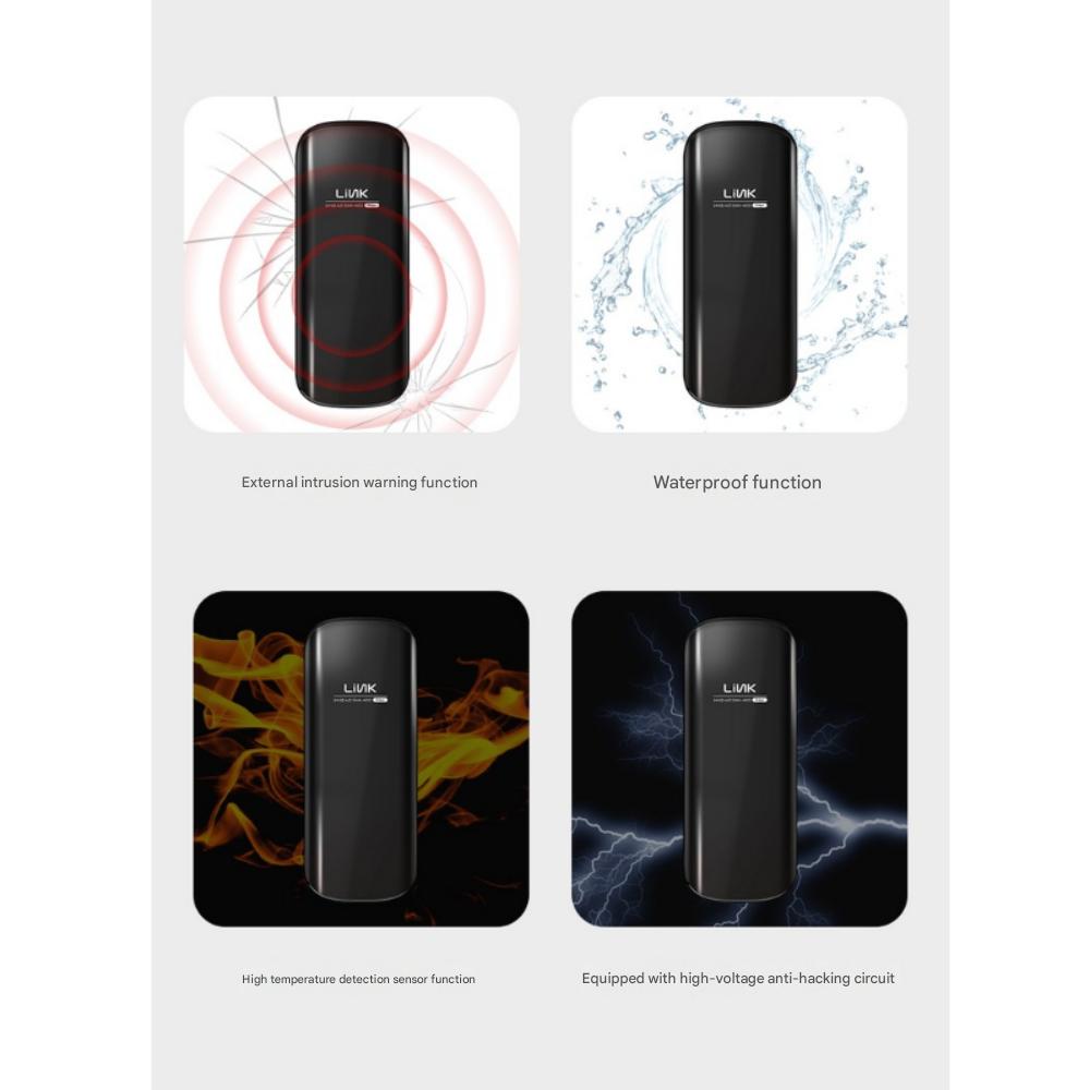 Fechadura Digital de Porta Link, Teclado Numérico de Bloqueio Instantâneo, Autoinstalação, Sem Cartão