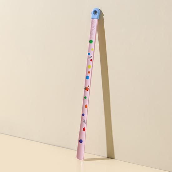 Long Handle Shoehorn Polka Dot 63cm Plastic Shoehorn Extended No Bend Shoehorn for Elderly Pregnant Women Home Use