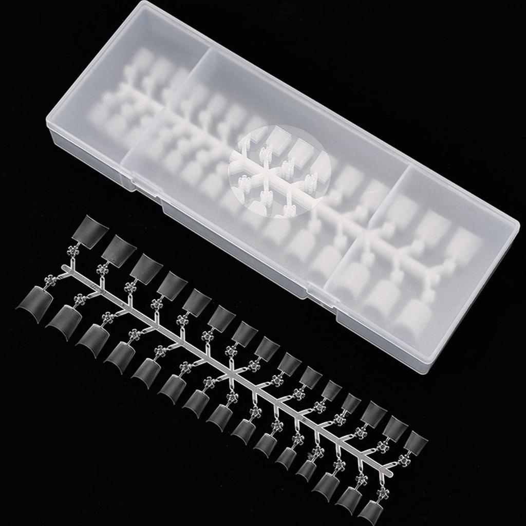 240 Pcs Oval Short False Nail Art Tips Set Half Cover French Resin Fake Nail Tips Finger Stickers Nail Extension Tips