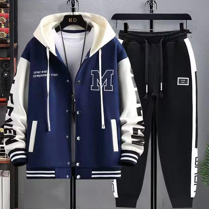 Spring Autumn Men's Sets Fashion Set Graphic Hoodies Jacket Sweatpants Men Tracksuit Sets