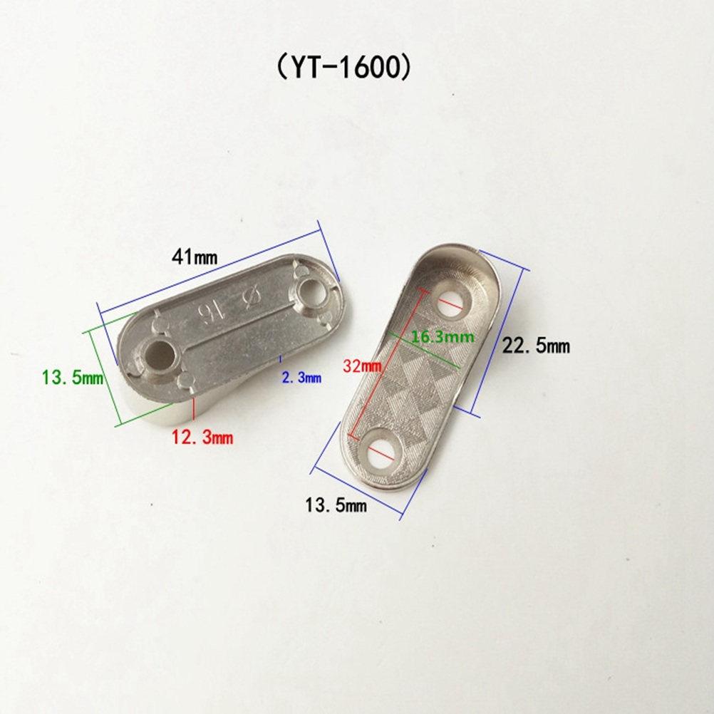 6Pcs Oval Wardrobe Rod Bracket Closet Tube Support Cast Metal End Supports Mounting Screws Rod Accessories Furniture Hardware
