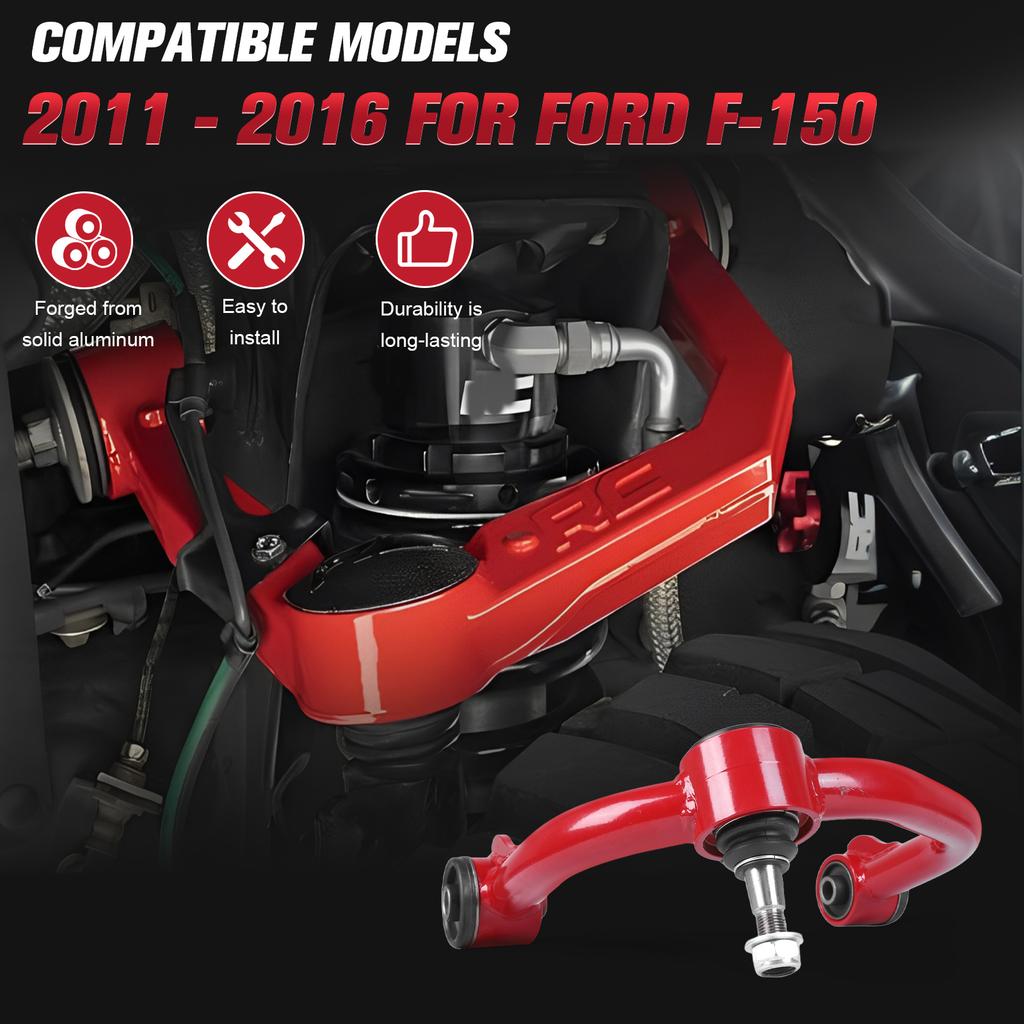 2pcs Suspension Control Link Upper Control Arms Front Upper Camber Control Arm Ball Joints Kit Set for Ford F-150 2011-2016