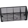 Desk Accessories Black Pencil Holders Mesh 4 Compartments Organizer Desk Metal Display Holder Home