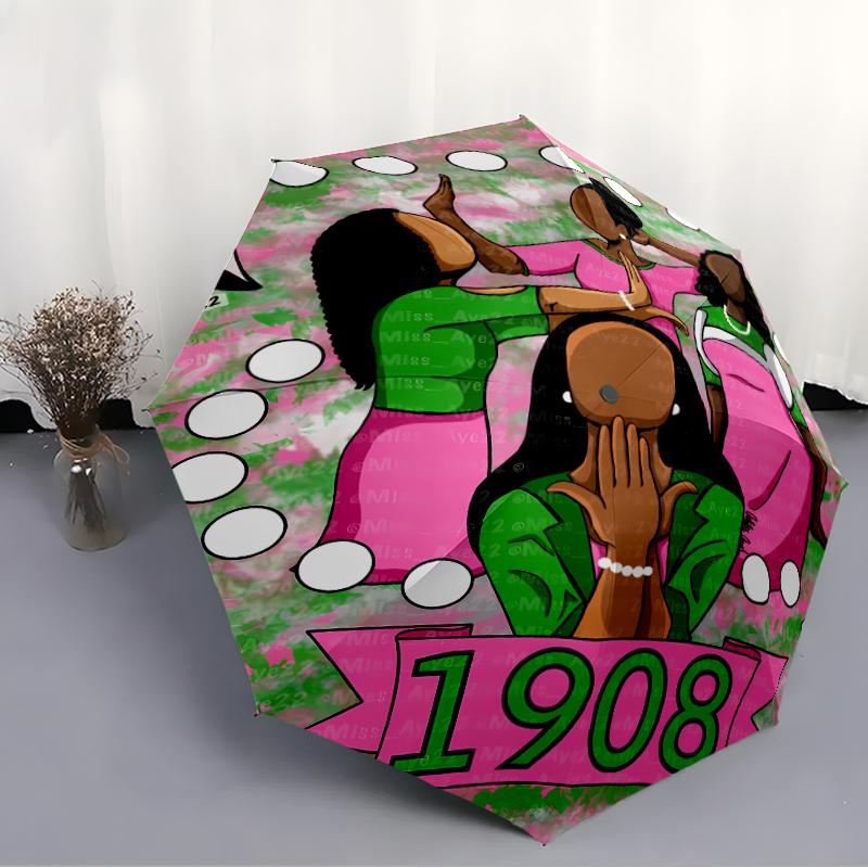 Printed AKA Logo5-Printed Folding Umbrella,Outdoor,Leisure,And Travel Umbrella,Durable Umbrella Fabric,Birthday And Holiday Gift