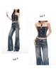 Women's Retro Low-Waist Micro-Flare Jeans - Slimming & Loose Fit for Spring/Autumn 2026