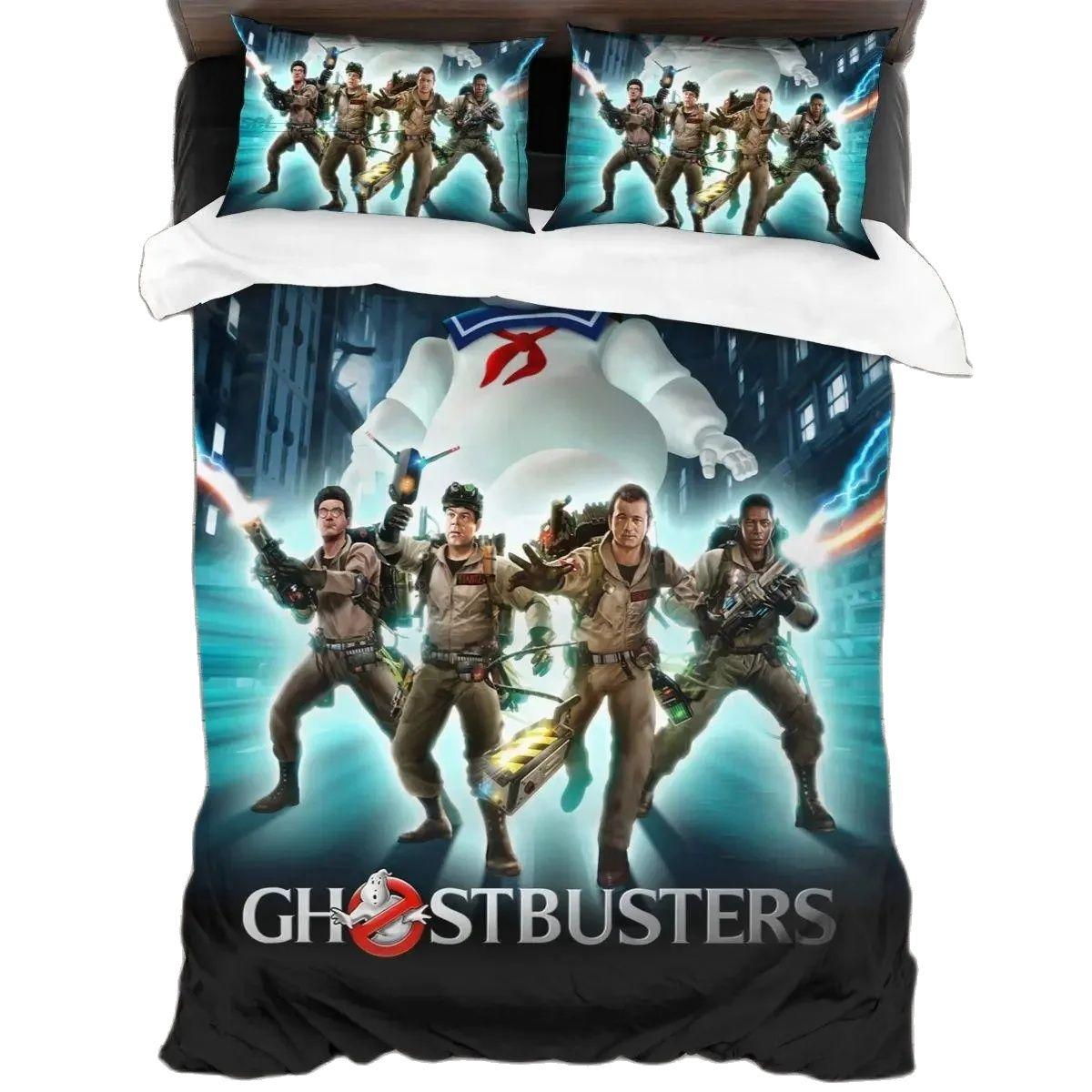 

Постельное белье G-Ghostbusters 3D-печать персонажей фильма Пододеяльник для взрослых Детей Односпальная Двуспальная Full Queen King Size Комплект постельного белья 135x200cm-2pcs