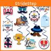 Father Day Theme Trophy Hat Gift Pattern Party Paper Hanging Pendant Decoration
