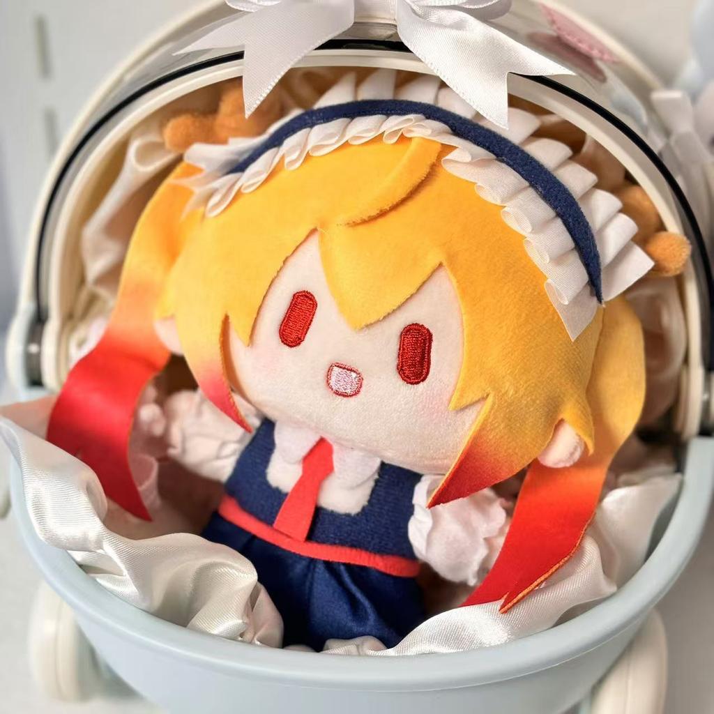 La Maid Draghetto di Miss Kobayashi - Set Bambole di Peluche Kanna & Tohru 15cm | Carina Figura Imbottita in Cotone Regalo