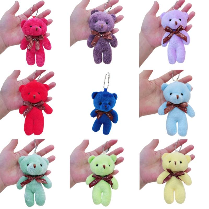 Teddy Plush Bear Toy Keychain Bag Pendant Stuffed Doll Home Decoration Gift Kids