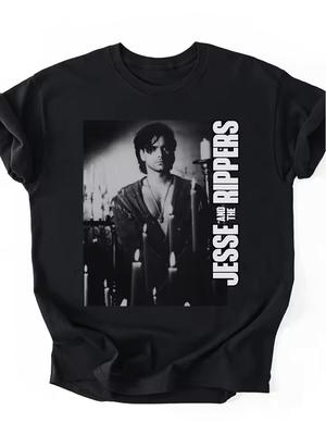Jesse & The Rippers Unisex T-Shirt | 90s Retro, Casual Style, Crew Neck, Slightly Stretch Fabric, Regular Fit, Printed Pattern