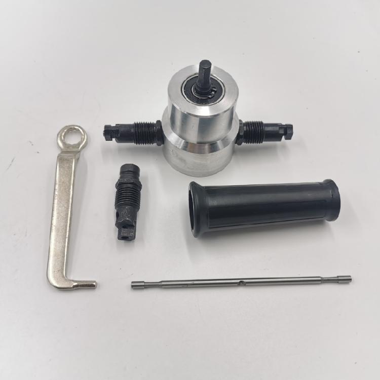 Double Headed Sheet Metal Cutter Nibbler Electric Punching Shears Iron Sawer Cutting Tool Drill Attachment