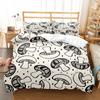 Mushroom Duvet Cover Collection Microfiber Wild Plants Flowers Bedding Collection Nature Botanical Animal Comforter Cover Single Queen Size