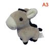 1Pc Cartoon Animal Brown Horse Alpaca Donkey Giraffe Zebra Soft Stuffed Doll