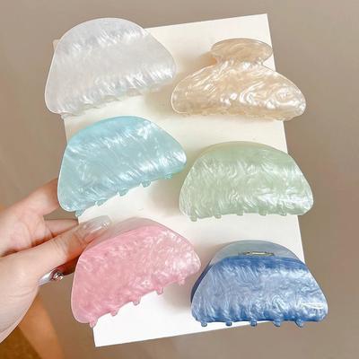 Koreanische Acryl Haarspange für Frauen Marmor Textur Haarklammern Clips Trendige Mädchen Haarnadel Koreanische Haaraccessoires Kopfschmuck
