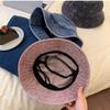 Embroidered Fisherman Hats Women, And Trendy Bucket Hat Vintage Foldable Sunshade New Casual