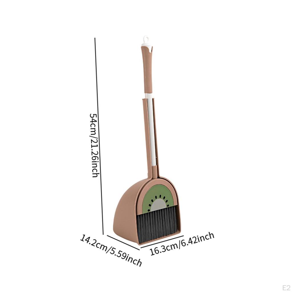 Broom and Dustpan Set Tailored for Kids, Ideal Housekeeping Tools Preschool Age Group
