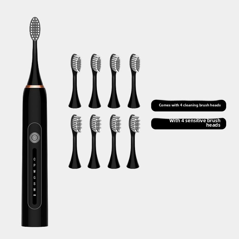 Weiche Borsten Elektrische Zahnbürste für Erwachsene Smart Home Schallzahnbürste Tragbar für Paare Lade-Set