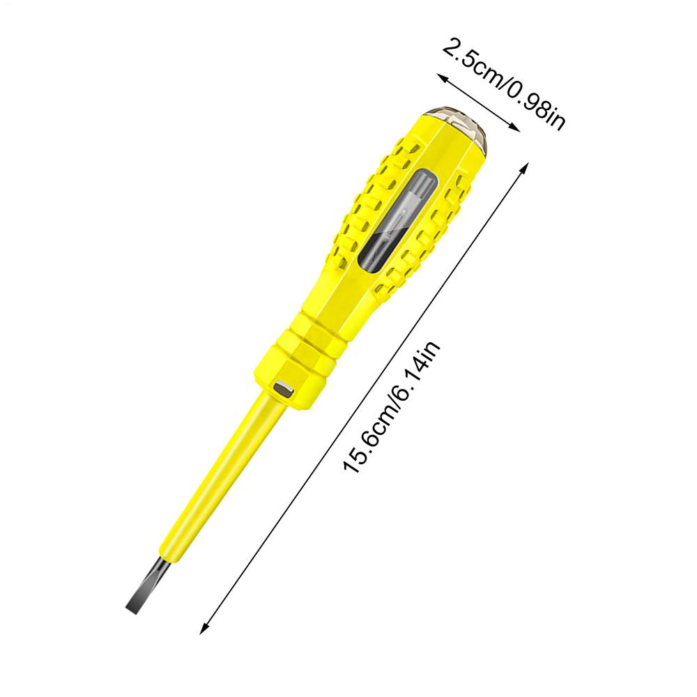 

Voltage Tester Pen Measuring Electric Pen Screwdriver 2-in-1 Strong Magnetic Screwdriver Electricity Detector Electric Voltage