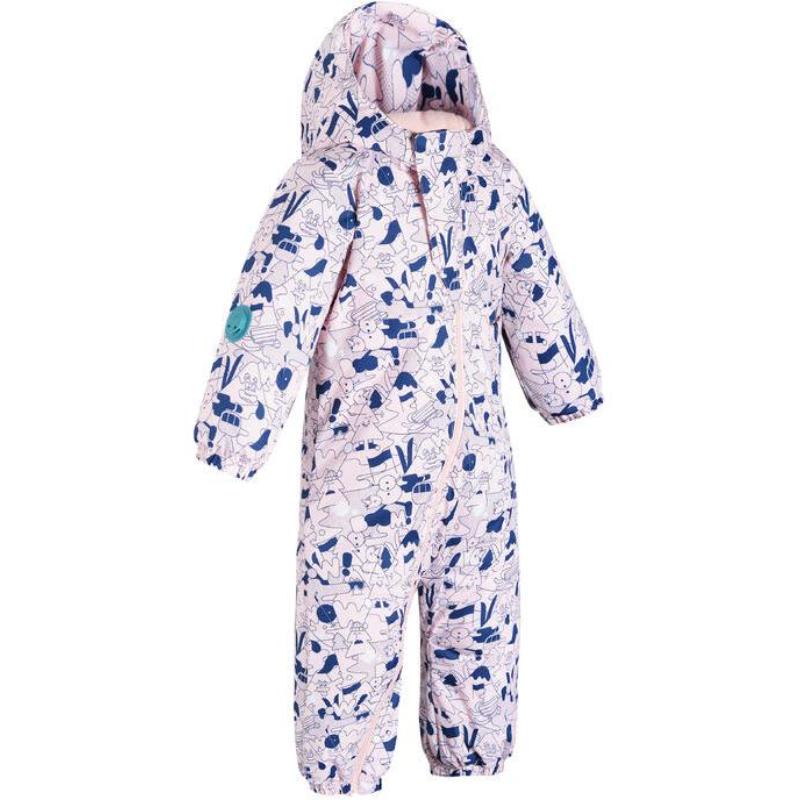 DECATHLON One-piece Hooded Simple Children's Ski Suit Children's Model