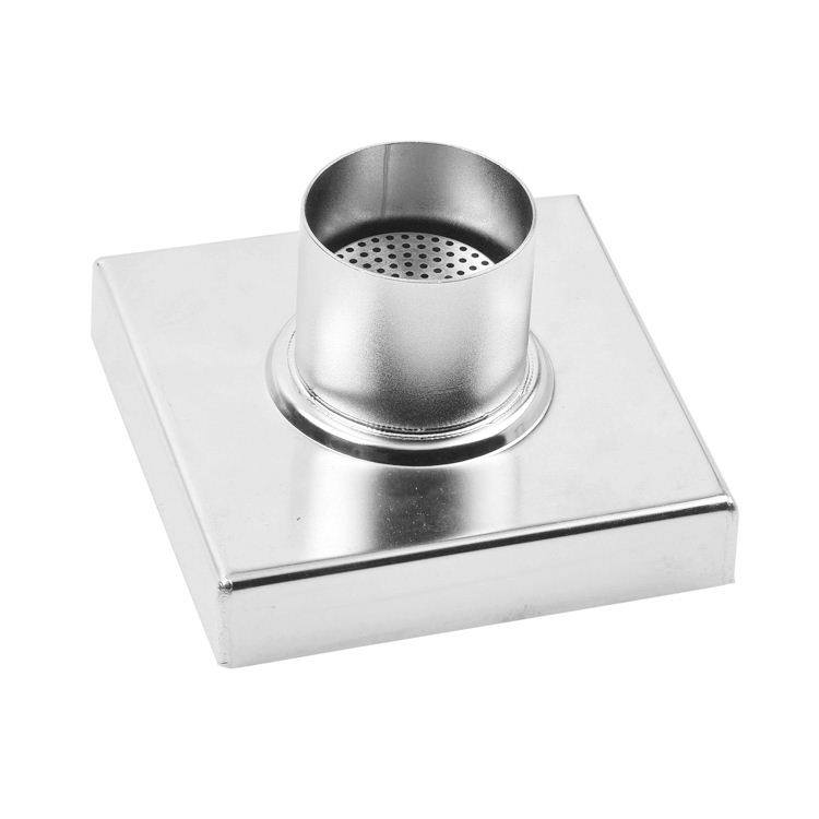 Modern Stainless Steel Square Bathroom Floor Drain with Deodorant Feature CE Certified 5-Year Warranty
