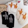 Cute Cartoon Cat Socks with Balls Kawaii Cotton Sock Breathable Soft Socks Girl Women Socks Creative Gifts for Cat Lovers Sox