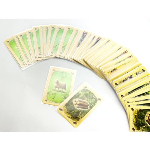 Seiun Shoten Catan Pitch Sleeves, 45mm x 68mm, Transparent Soft Type, 100 Sheets