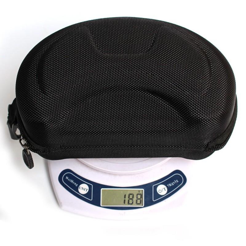 Durable Ski Goggle Case Adults Kids - Black Portable Dustproof Storage Box With Hook Strap