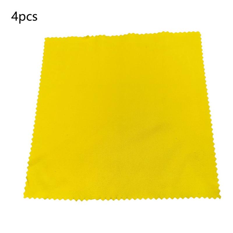 Polishing Cleaning Cloths 4 Pack Accessory Cleaning Cloths Guitar Polishing Microfiber Wax Removal Cloths