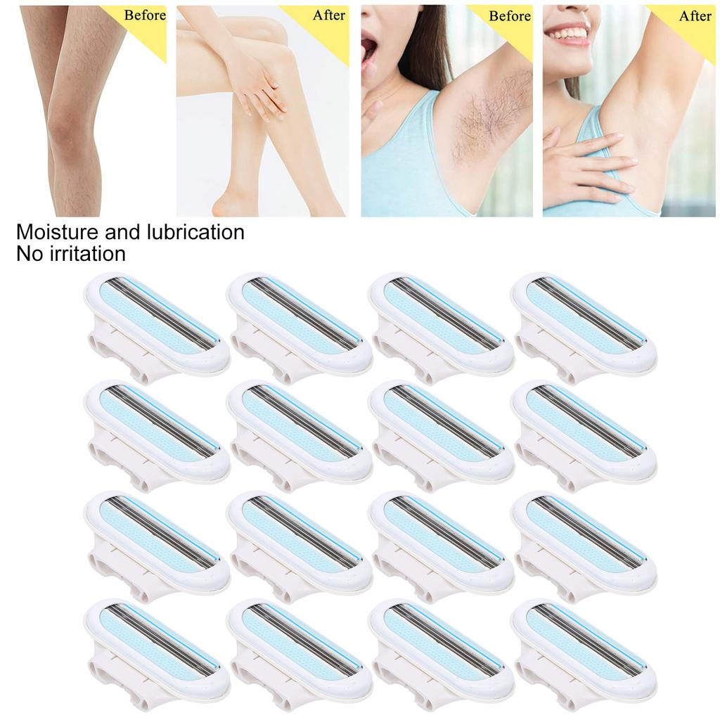 12Pcs Women's Razor Blade Refills 3 Blade Replacement Razor Blade for Body Armpit Hair Removal