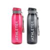 Unzerbrechliche, auslaufsichere Trinkflaschen mit Klappverschluss für Fitnessstudio, Reisen, Zuhause | 800 ml, BPA-frei, 2er-Set | Langlebiger Kunststoff, Gefriersicher, Stilvolles klares Design