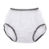 1 Stück PVC Erwachsenen-Windelüberzug Elastischer Bund Kunststoffshorts für ältere Männer und Frauen transparente wasserdichte Windelhosen