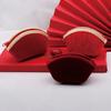 Jewelry Storage Bag Red Velvet Household Supplies Washable Ear Studs Necklace Ring Travel Bag Pretty Storage Washable