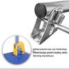 Folding Flatbed Hand Truck: Silent Plastic Delivery Cart for Construction and Warehouse Use