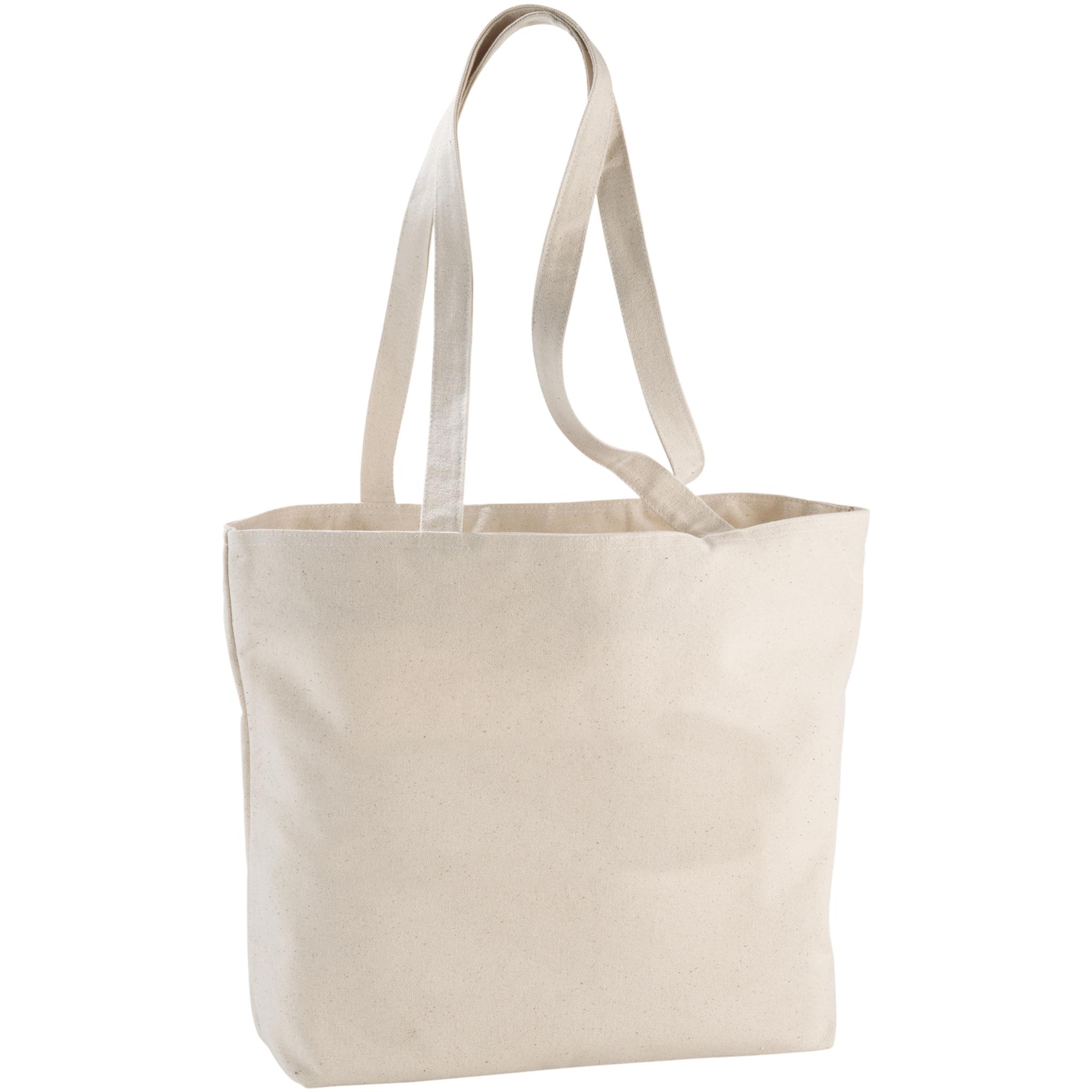 Bolso shopper con cremallera Bullet Ningbo 46.5 x 11 natural