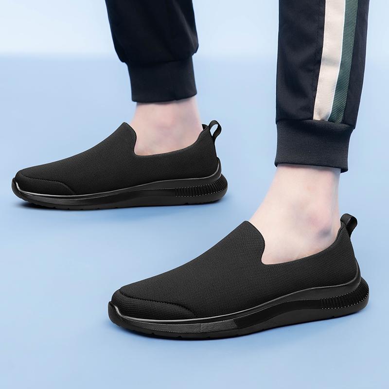 Anti-slip Man Loafers Outdoor New Mesh Walking Shoes Lightweight Sneakers Men Casual Shoes Breathable Slip on Male Casual Flats