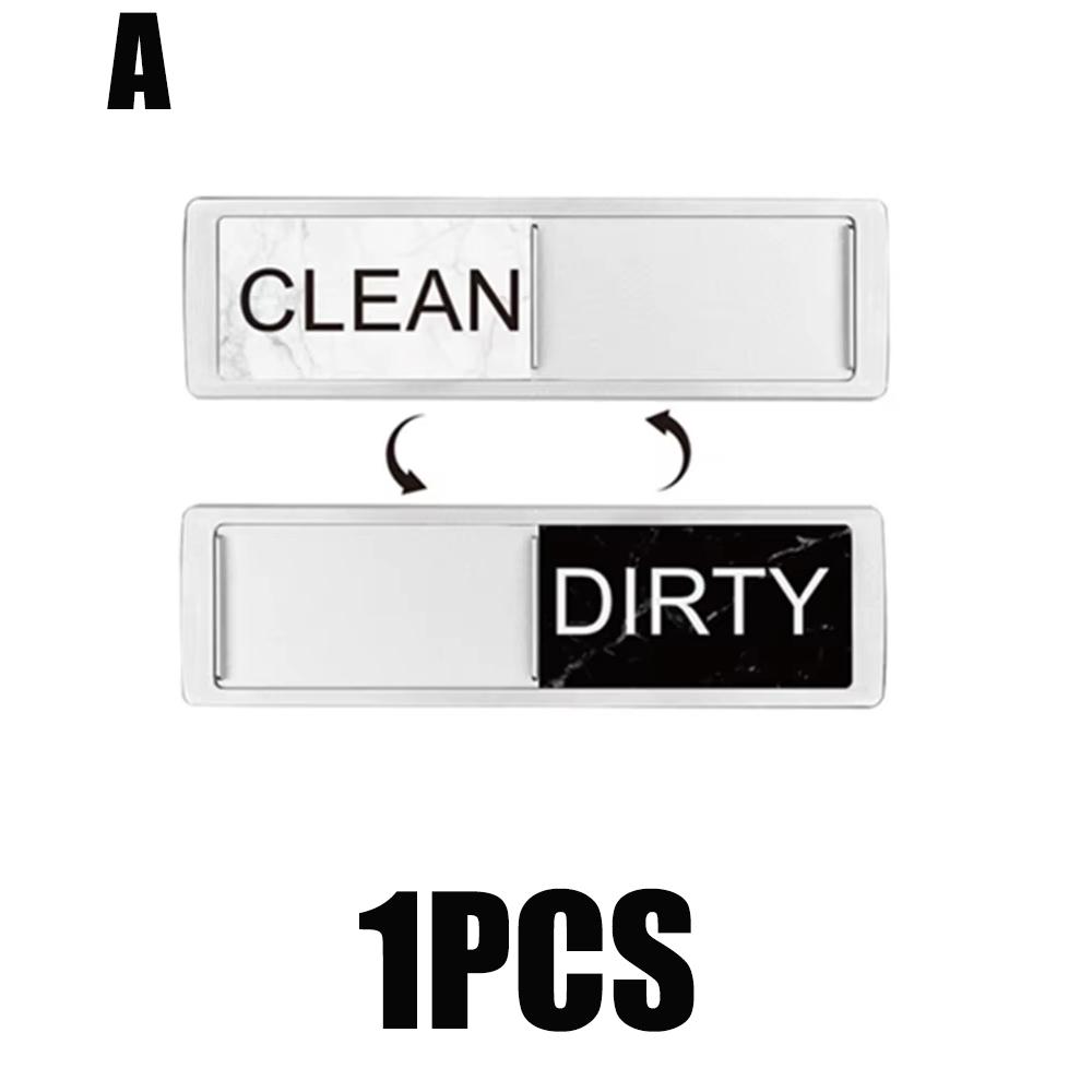 Dishwasher Magnet Clean Dirty Sign Magnetic Indicator Sign Adhesive-Friendly Clean Dirty Magnet Sliding Dirt Symbol Tools