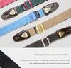Unisex Soldier Canvas Guitar Strap for Acoustic, Bass, and Electric Guitars