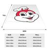 Jollibee Mascot Blankets Flannel Sofa Throw Blanket Breathable Throw Blankets for Couch Bedding Office Throws Bedspread Quilt