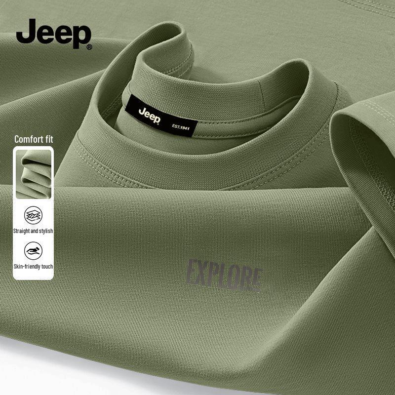 JEEP Men's Breathable Cotton Short-Sleeve T-Shirt