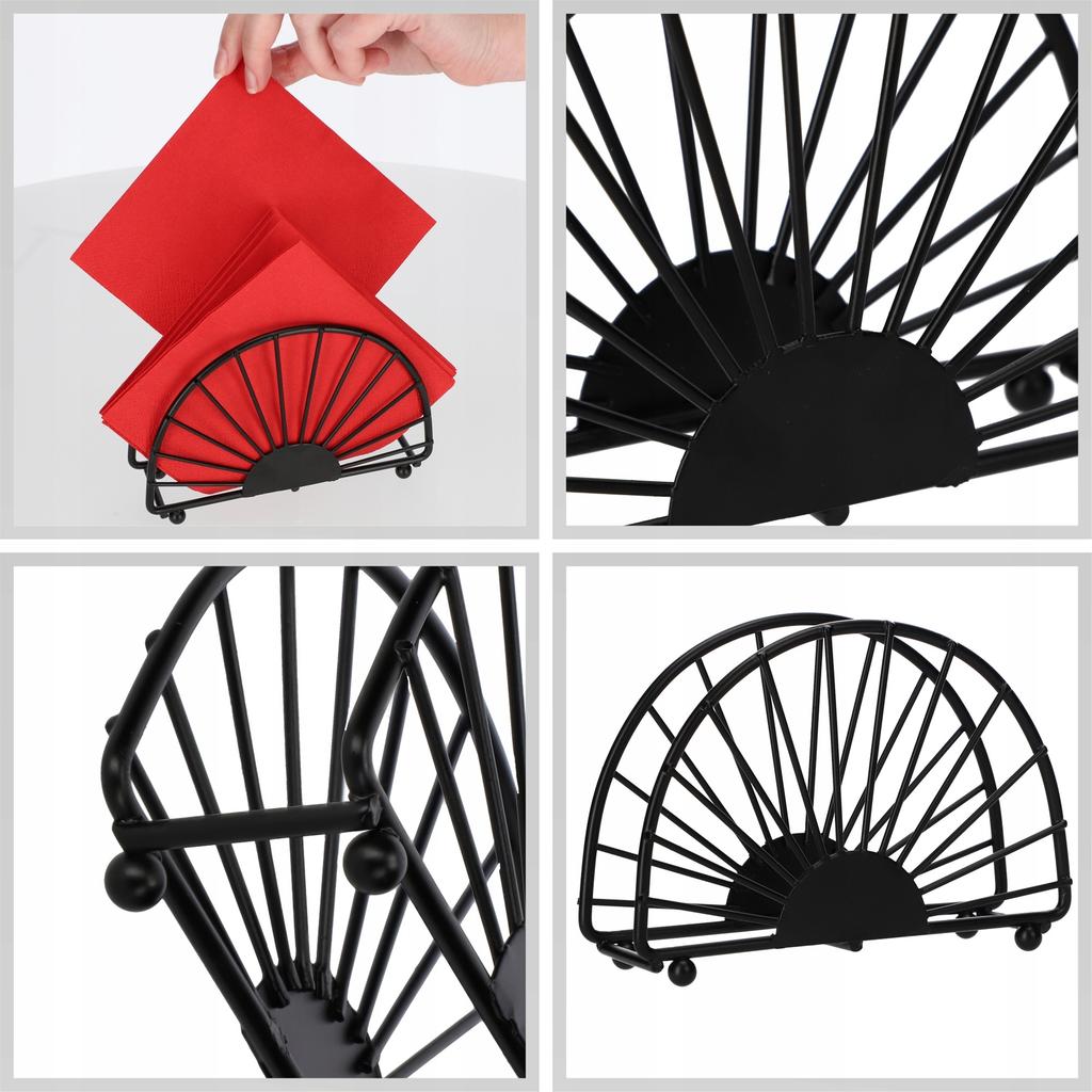 KADAX Napkin Holder Elegant Black