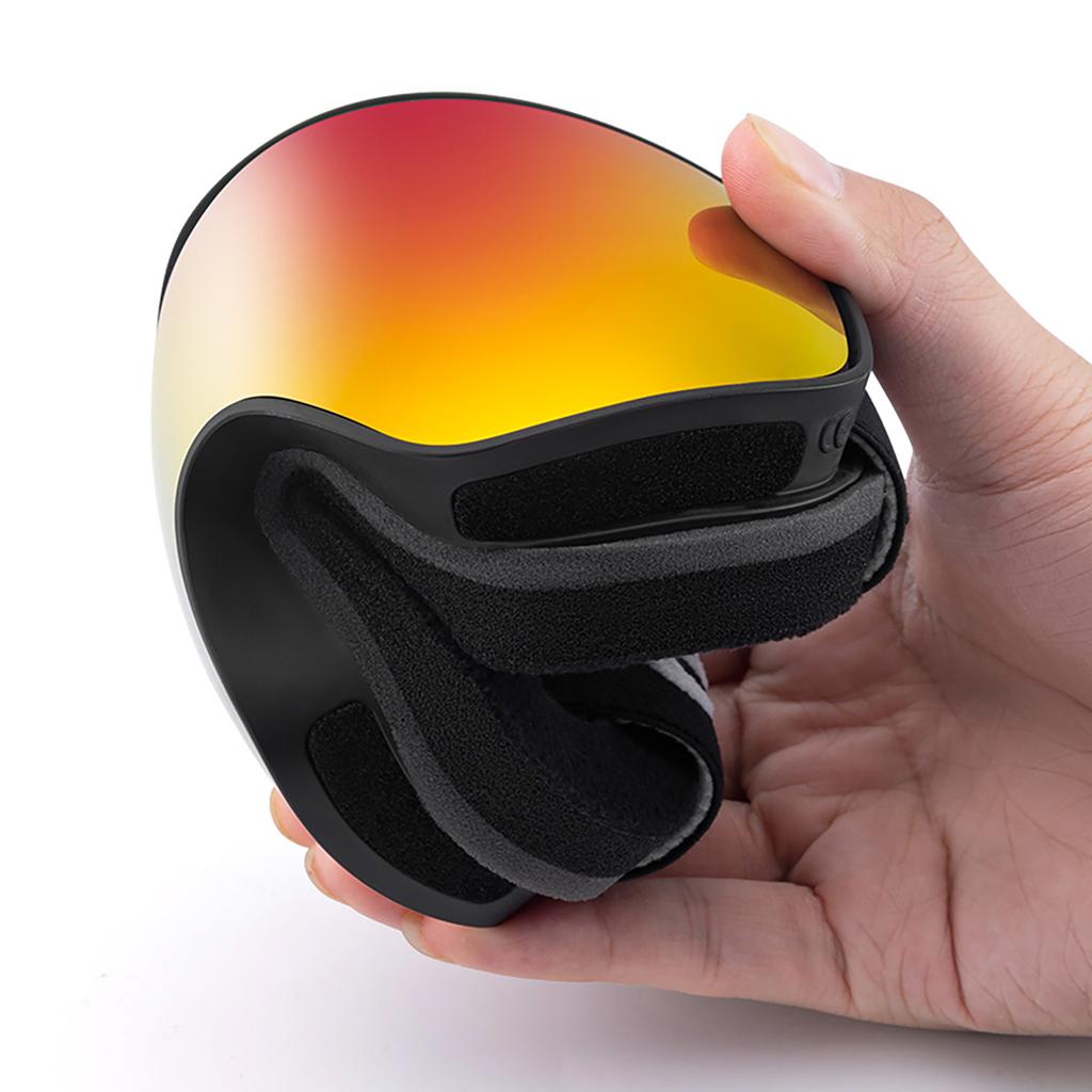 Kinder Skibrille beschlagfrei UV400 M/L - schwarz