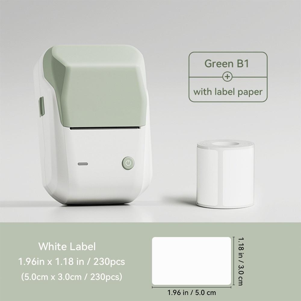 B1 2 Inch Portable Inkless Label Printer Office Business Bluetooth Auto Identification Label Maker