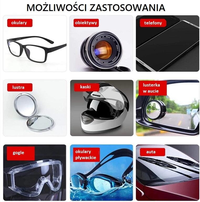 Ściereczka Antifog Zapobiegająca Parowaniu Okularów I Obiektywów Do 200 Użyć - Działa 24H