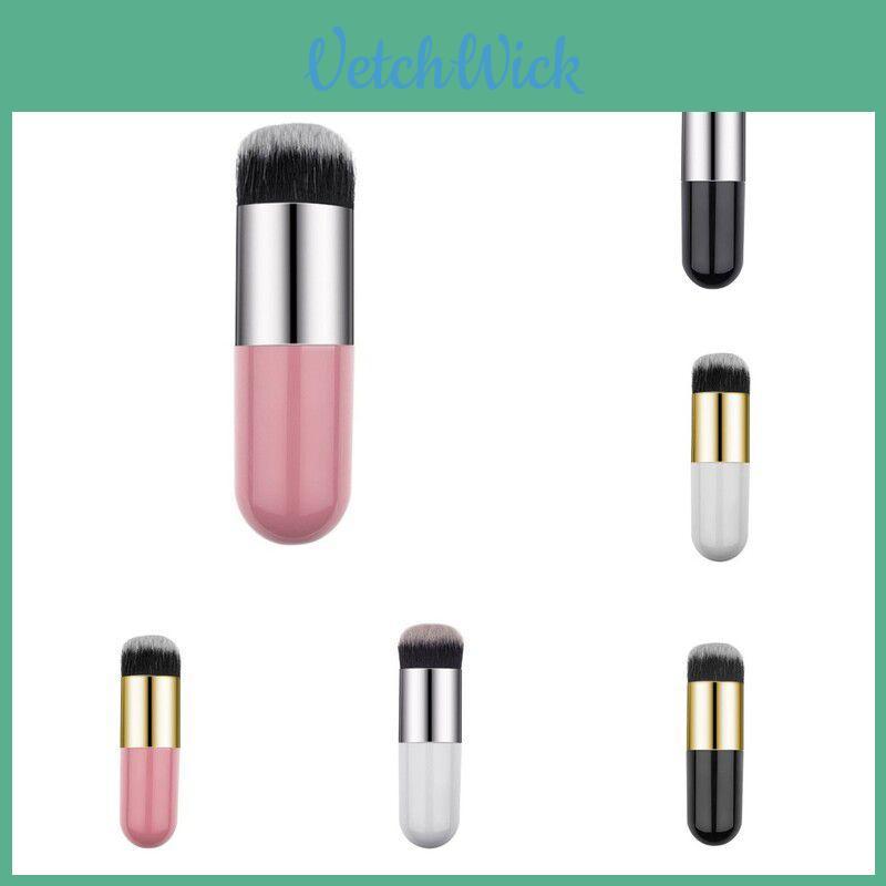 Chubby Pier Foundation Brush With Soft Nylon Bristles For Smooth Makeup Application